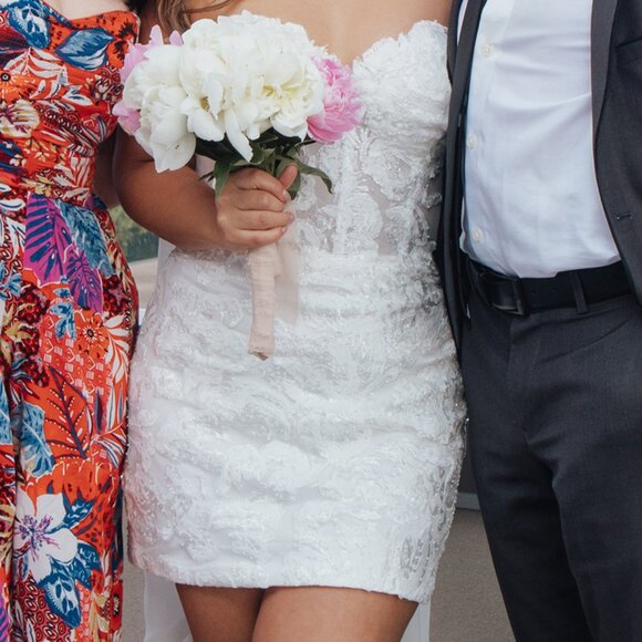 Mini Civil ceremony wedding dress - Picture 1 of 4